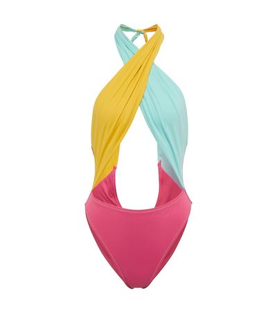 Reina Olga Reina Olga Colorblocked cutout swimsuit