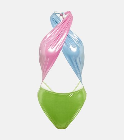 Reina Olga Reina Olga Italian Stallion lamé swimsuit