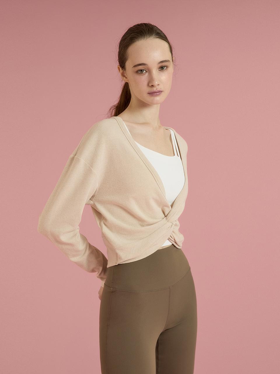 REINAMORA Warm Twisted Knitwear Cover-up Magnolia