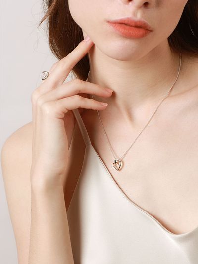 REINDEER Heart Necklace 50