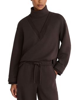 Reiss Reiss Abigail Double Layer Cowl Neck Sweatshirt