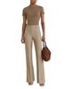 Reiss Reiss Addison Cotton Stretch High V Neck Ribbed Tee - 2