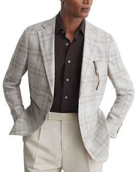 Reiss Reiss Amaro Hemp Wool Slim Fit Blazer