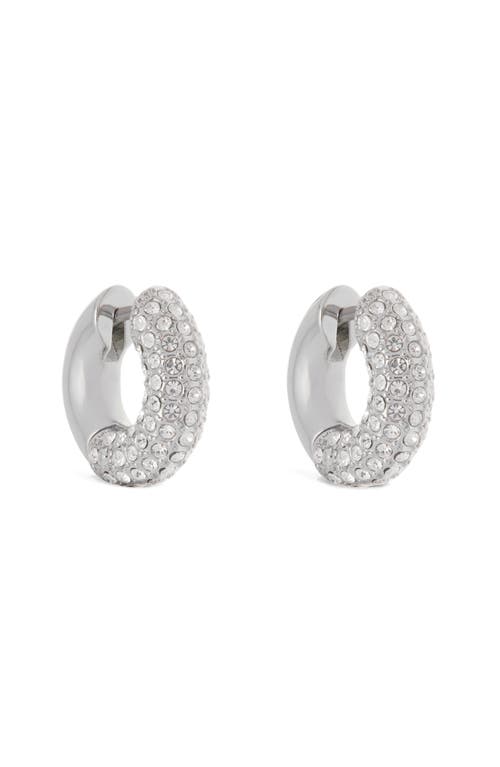 Reiss Reiss Amelia Pavé Huggie Hoop Earrings