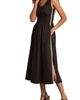 Reiss Reiss Anouk Side Stripe Smock Waist Cotton Dress - 1