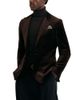 Reiss Reiss Apsara Cotton Blend Peak Lapel Velvet Blazer - 1