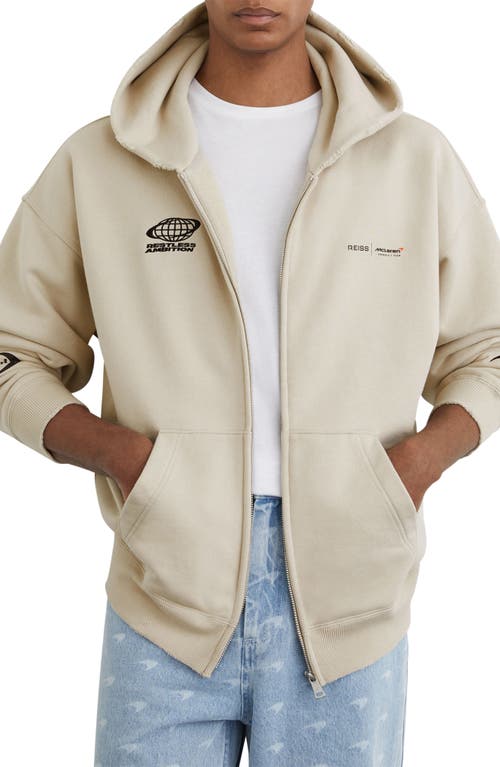 Reiss Reiss Ashlam Full Zip Graphic Hoodie