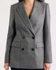 Reiss Reiss Astrid Pinstripe Herringbone Double Breasted Wool Blazer - 4