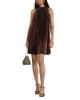 Reiss Reiss Astrid Pleated Satin Mini Dress - 1