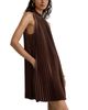 Reiss Reiss Astrid Pleated Satin Mini Dress - 3