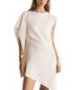 Reiss Reiss Athena Asymmetric Draped Mini Dress - 3