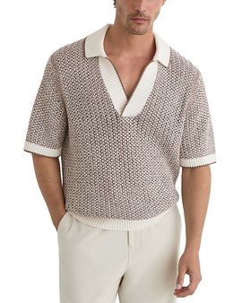 Reiss Reiss Atlas Two Tone Crochet Polo