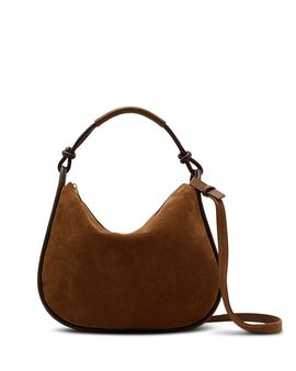 Reiss Reiss Aurelie Suede & Leather Shoulder Bag
