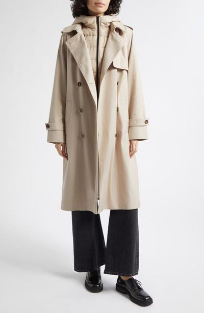 Reiss Reiss Azura Trench Coat with Hooded Puffer