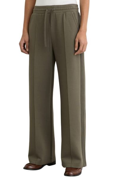 Reiss Reiss Bella Wide Leg Rib Trim Pants