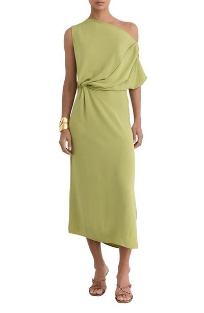Reiss Reiss Beth One-Shoulder Midi Dress