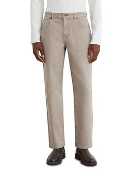 Reiss Reiss Bishopsgate Cotton Blend Straight Fit 30.7 Jeans in Warm Taupe