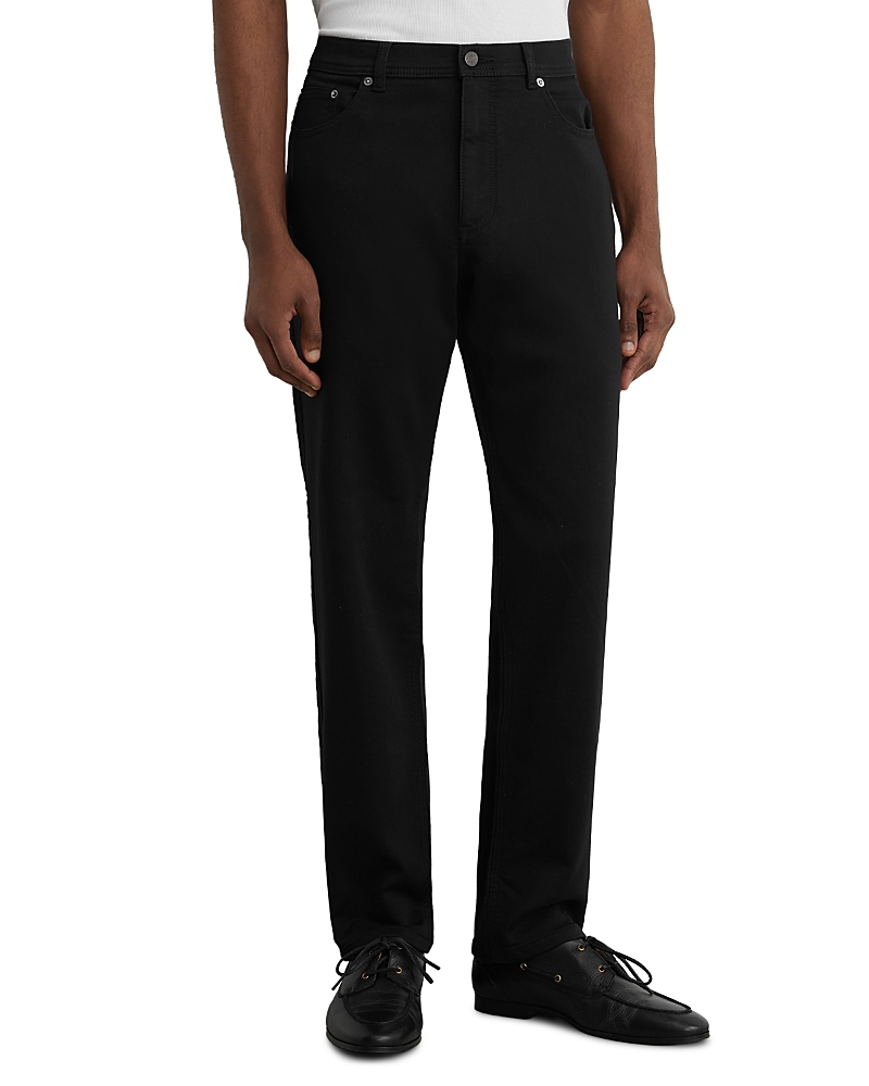 Reiss Reiss Bishopsgate Straight Fit 31.5 Jeans in Solid Black