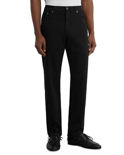 Reiss Reiss Bishopsgate Straight Fit 31.5 Jeans in Solid Black
