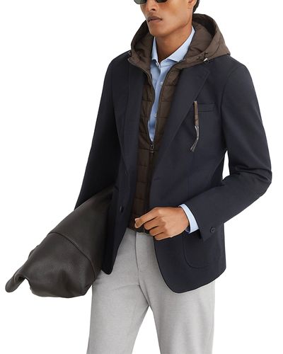 Reiss Reiss Boxer Hooded Vest Inset Blazer