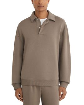 Reiss Reiss Brooks Interlock Polo Sweatshirt