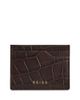 Reiss Reiss Cabot Croc Embossed Leather Card Case - 1