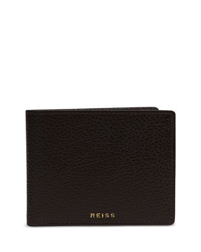 Reiss Reiss Cabot Grainy Leather Bifold Wallet