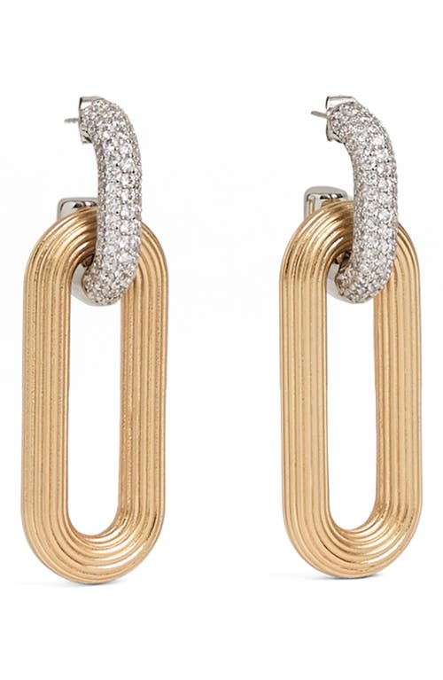 Reiss Reiss Callie Contour Pavé Drop Earrings