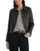 Reiss Reiss Callie Leather Trucker Jacket - 3