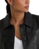Reiss Reiss Callie Leather Trucker Jacket - 5