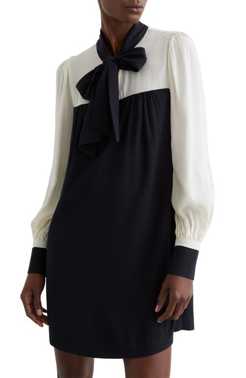 Reiss Reiss Cam Tie-Neck Shift Dress