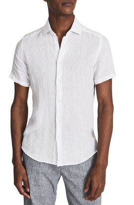 Reiss Reiss Caprice Leaf Appliqué Snap-Up Western Shirt