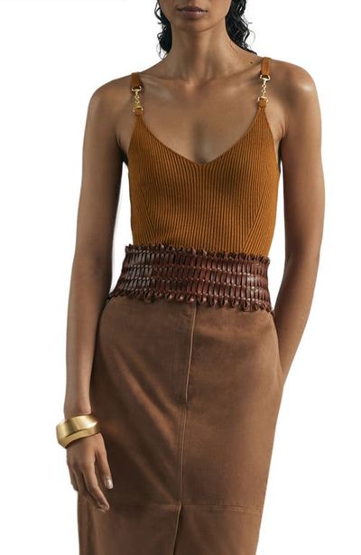 Reiss Reiss Cara Rib Silk Blend Sweater Tank