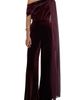 Reiss Reiss Carrie One-Shoulder Wide Leg Velvet Jumpsuit - 1