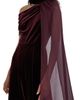 Reiss Reiss Carrie One-Shoulder Wide Leg Velvet Jumpsuit - 3