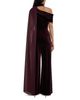 Reiss Reiss Carrie Stretch Velvet One Shoulder Jumpsuit - 2