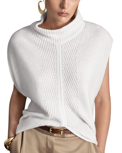 Reiss Reiss Cashmere Split Front Sweater
