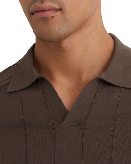 Reiss Reiss Chelmsford Short Sleeve Merino Wool Sweater Polo