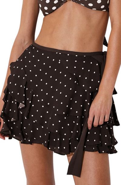 Reiss Reiss Cherie Polka Dot Tiered Ruffle Skort