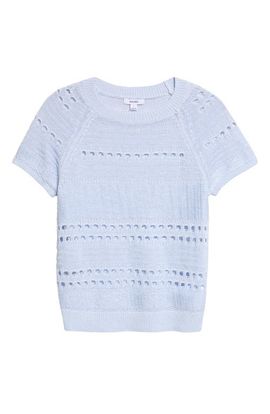 Reiss Reiss Chloe Raglan Sleeve Semisheer Linen Sweater