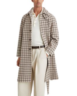 Reiss Reiss Christem Raglan Dogtooth Wool Jacket