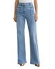 Reiss Reiss Claude Pintuck High Rise Flare Leg Jeans in Light Blue - 1