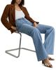 Reiss Reiss Claude Pintuck High Rise Flare Leg Jeans in Light Blue - 5