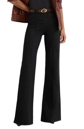 Reiss Reiss Claude Pintuck High Waist Flare Jeans