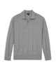 Reiss Reiss Compton Wool Open Collar Square Pattern Polo Shirt - 6