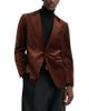 Reiss Reiss Cotton Blend Classic Peak Lapel Blazer - 1
