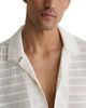 Reiss Reiss Crochet Stripe Cuban Shirt - 4