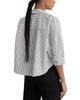 Reiss Reiss Cropped Cotton Stripe Button Down Shirt - 3