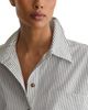 Reiss Reiss Cropped Cotton Stripe Button Down Shirt - 4