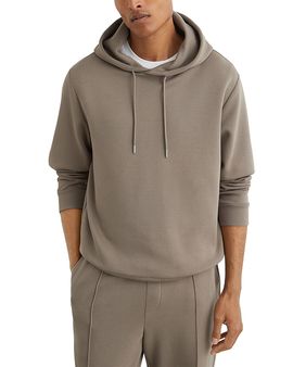 Reiss Reiss Dane Interlock Jersey Pullover Hoodie
